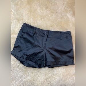 Pre-Owned Like New Forever 21 Black Satin Shorts